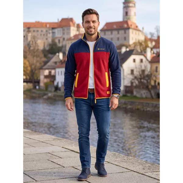  Férfi polár pulóver ALTISPORT GAMEL BURGUNDIA 