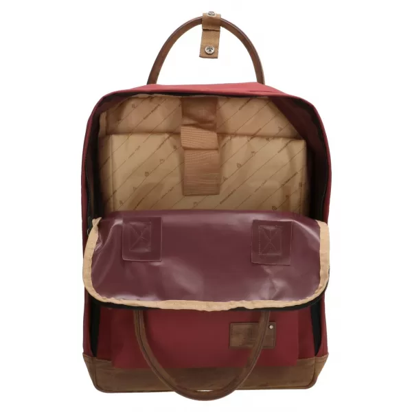  Hátizsák ENRICO BENETTI SANTIAGO NOTEBOOK BACKPACK 17 L BURGUNDIA 