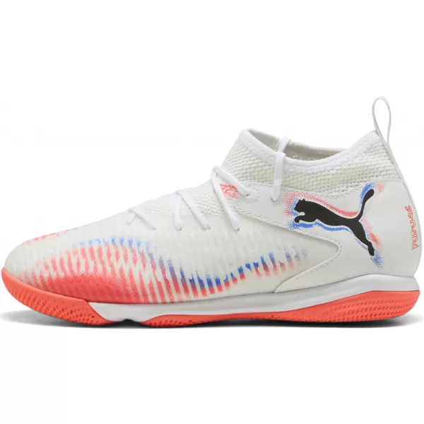  Futballcipők PUMA FUTURE 8 MATCH IT + MID JR 10861701 WHITE/ FEHÉR/PUMA FEKETE/VILÁGÍTÓ VÖRÖS 