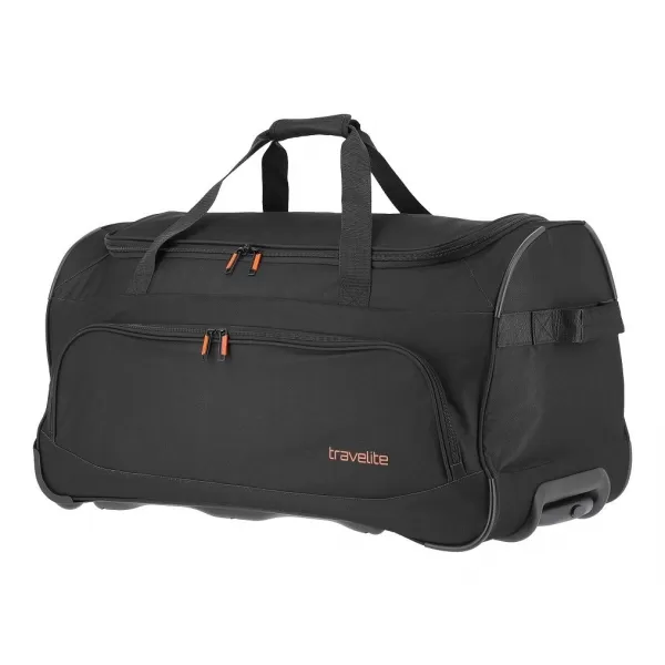  Bőrönd TRAVELITE Basics Fresh Wheeled Duffle FEKETE 