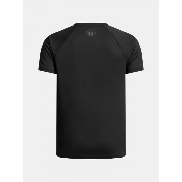  Fiú póló UNDER ARMOUR UA TECH SPLIT WORDMARK SS 1383010-003 FEKETE 