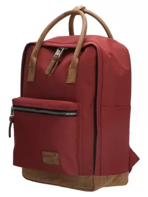 Hátizsák ENRICO BENETTI SANTIAGO NOTEBOOK BACKPACK 17 L BURGUNDIA