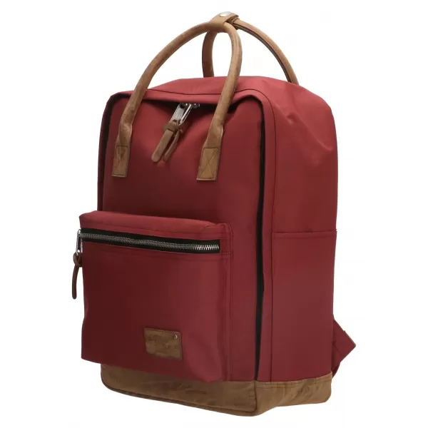  Hátizsák ENRICO BENETTI SANTIAGO NOTEBOOK BACKPACK 17 L BURGUNDIA 