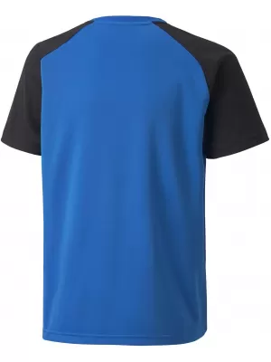 Gyermek mez PUMA TEAMPACER JERSEY JR 70492602 ELEKTROMOS KÉK / FEKETE / FEHÉR