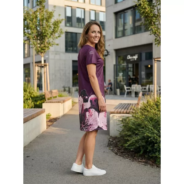  Női hosszabbított prémium póló ALTISPORT VOJ/ALW090SAT02 BURGUNDIA 