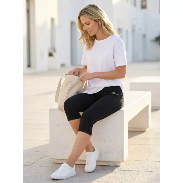  3/4-es női leggings ALTISPORT DAYIA FEKETE 