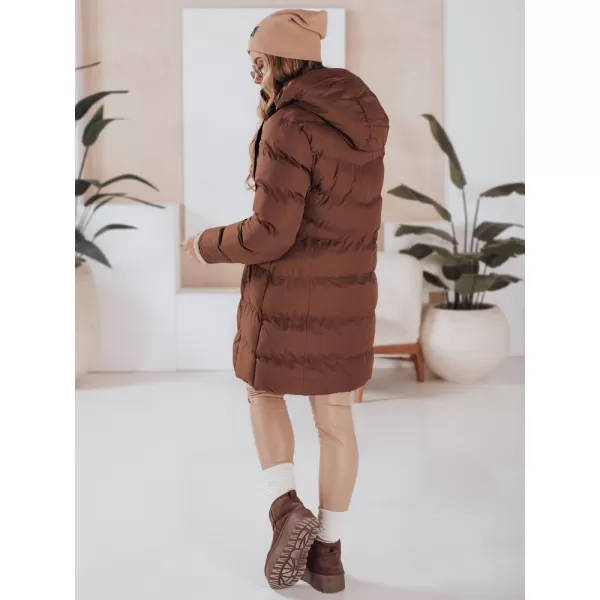  Női kabát DSTREET TY4919 BARNA 