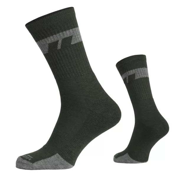  Zokni PENTAGON ALPINE MERINO SOCKS MID EL14016 06 EL14016 OLÍVA ZÖLD 