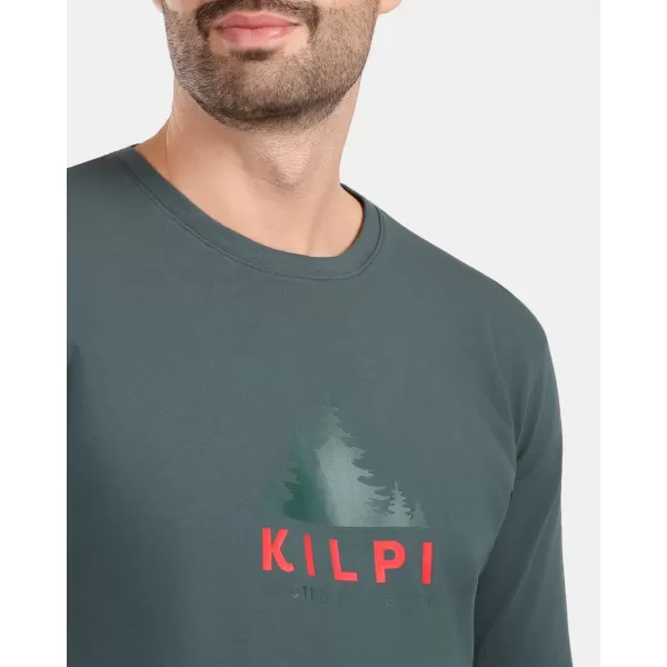  Férfi póló KILPI BASE-M ZM0301KI SÖTÉTZÖLD 