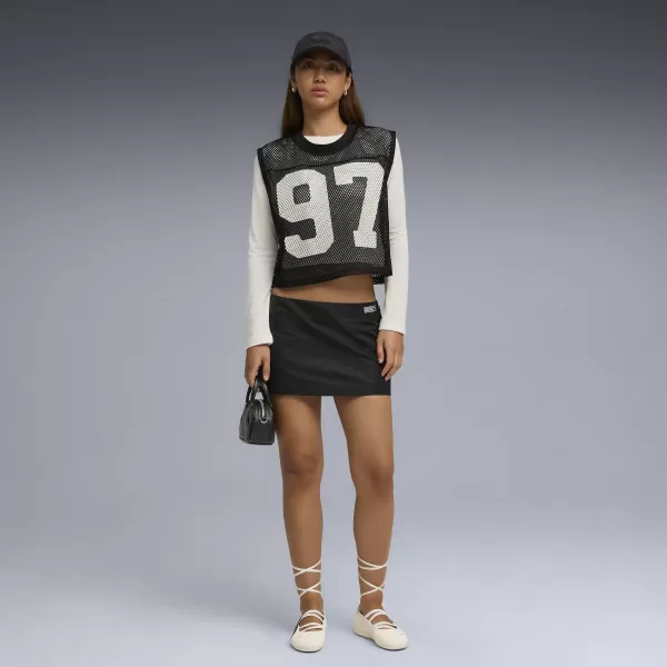  Női szoknya PUMA X ROSÉ MICRO MINI SKIRT 63379801 PUMA FEKETE 