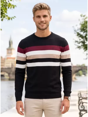 Férfi pulóver ALTISPORT GABRIEL FEKETE
