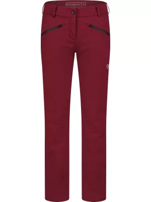 Női softshell nadrág NORDBLANC SWEEP NBFPL8278 BURGUNDIA