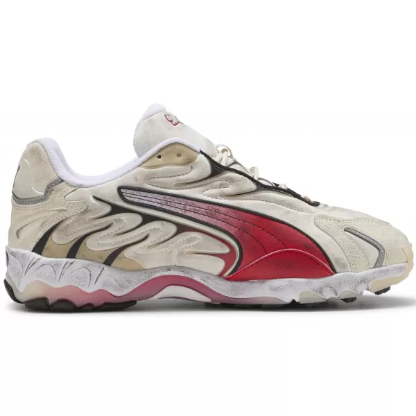  Férfi cipő PUMA INHALE DISTRESSED 40453202 ALPESI HÓ/MINDIG PIROS 