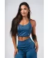 Deni x Sports tank top 309 BLUE Nebbia