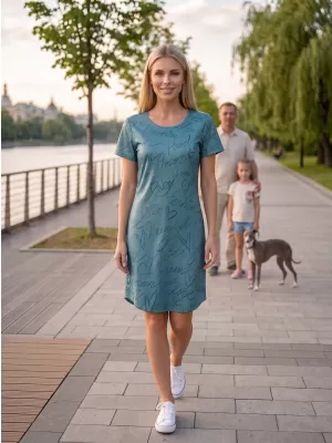 Női hosszabbított póló/prémium ruha ALTISPORT VOJ/ALW084SAT02 ZÖLD