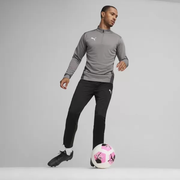  Ing PUMA TEAMGOAL TRAINING 1/4 ZIP TO 658629_13 ÖNTÖTTVAS/FEHÉR/ÁRNYÉKSZÜRKE 