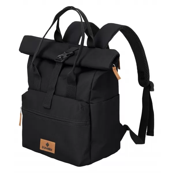  Hátizsák TRAVELITE BASICS SHORT HANDLE ROLL-UP FEKETE 