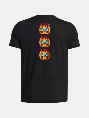 Fiú póló UNDER ARMOUR UA FLAME WM SS 6005059-001 FEKETE