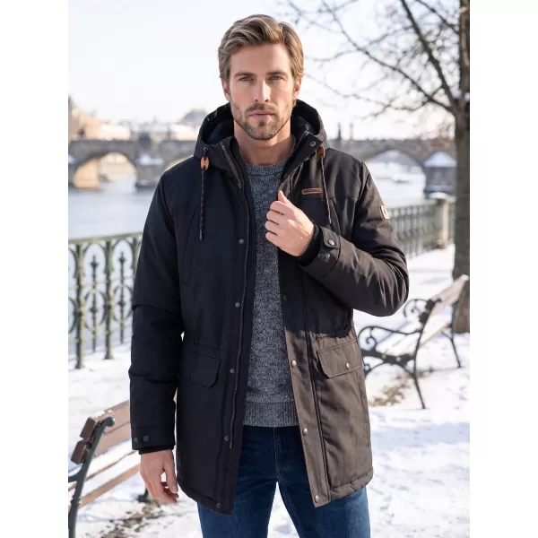  Férfi téli kabát ALTISPORT GERRY FEKETE 