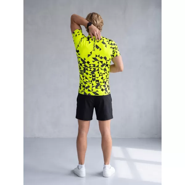  Férfi funkcionális tömörítés T -piró prémium ALTISPORT VOJ/ALM108TR04 NEON 