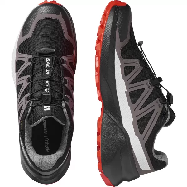  Férfi cipők SALOMON SPEEDCROSS PEAK GORE-TEX FEKETE/CASTLEROCK/KOKTÉLPARADICSOM 