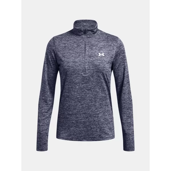  Női póló UNDER ARMOUR TECH 1/2 ZIP- TWIST 1384225-410 KÉK 