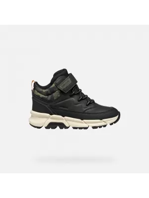 Fiú bokacsizma GEOX FLEXYPER PLUS J36LCG0MEMNC0033 FEKETE