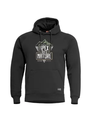 Pulóver PENTAGON PHAETON HOOD SWEATER APEX OF NATURE K09021 FEKETE