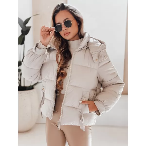  Női kabát DSTREET TY5066 BÉZS 