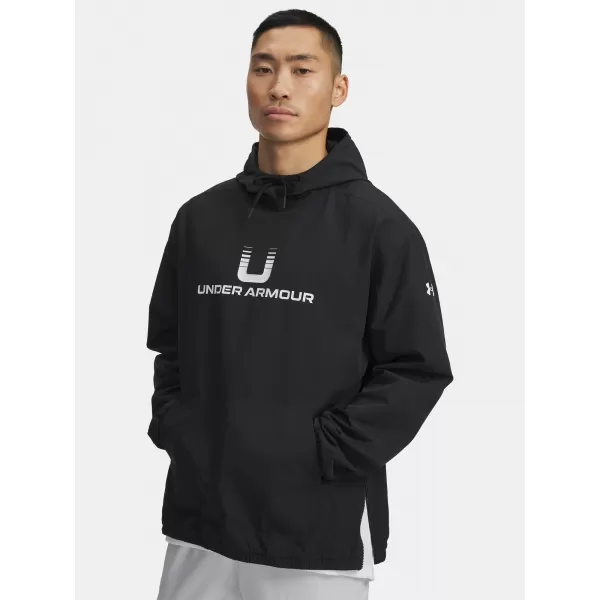  Férfi pulóver UNDER ARMOUR UA UNSTOPPABLE WVN HOODIE 6003864-001 FEKETE 