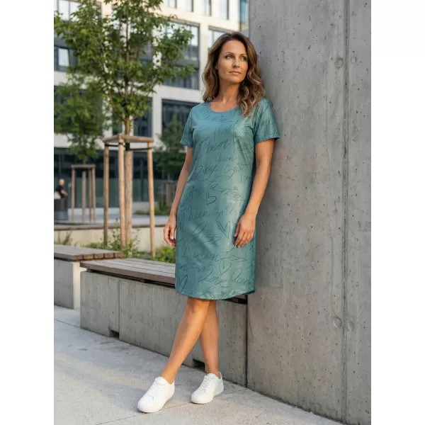  Női hosszabbított póló/prémium ruha ALTISPORT VOJ/ALW084SAT02 ZÖLD 