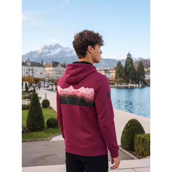  Férfi pulóver ALTISPORT GORO BURGUNDIA 
