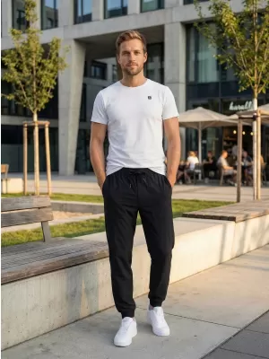Férfi nadrág ALTISPORT ATS JOGGER CLASSIC - FIT FEKETE