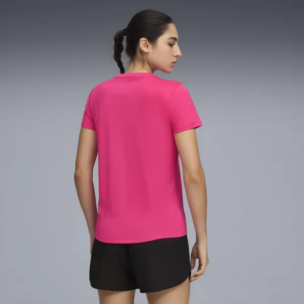  Ing PUMA W TAD ESSENTIAL VNECK TEE 52589099 IZZÓ RÓZSASZÍNŰ 
