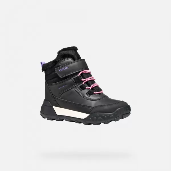  Lány bokacsizma GEOX TREKKYUP AB J46M7A0MEMSC9266 FEKETE 