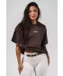 Túlméretes póló RESET 491 DARK BROWN Nebbia