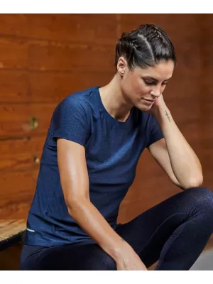 Női póló TEE JAYS | TJ 7021 FEKETE MELANZS