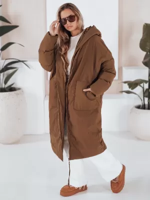 Női kabát DSTREET TY3238 KARAMELLA