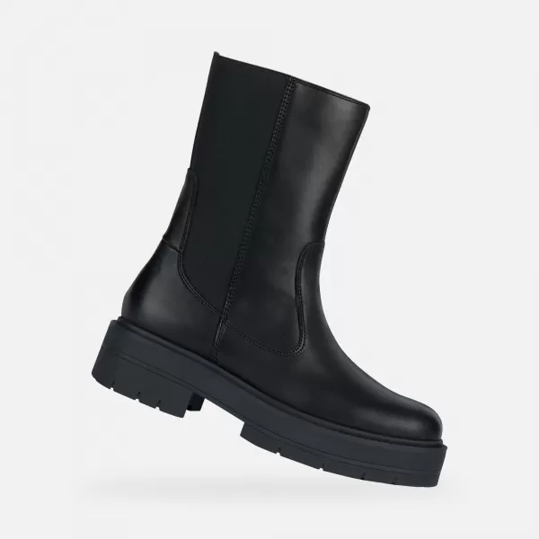  Női bokacsizma GEOX G004255 FEKETE 