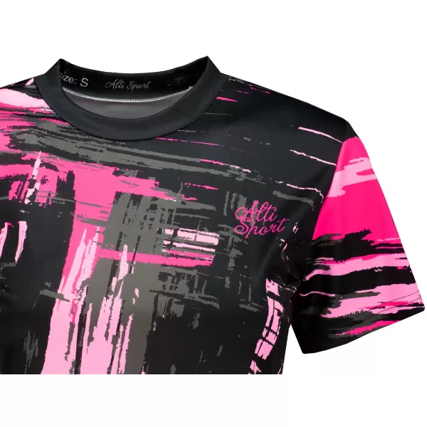  Női prémium crop top ALTISPORT VOJ/ALW010TR07 ČERNÁ/SVĚTLE RŮŽOVÁ FEKETE/VILÁGOS RÓZSASZÍN 