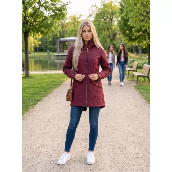  Női softshell dzseki ALTISPORT GEMEE BURGUNDIA 