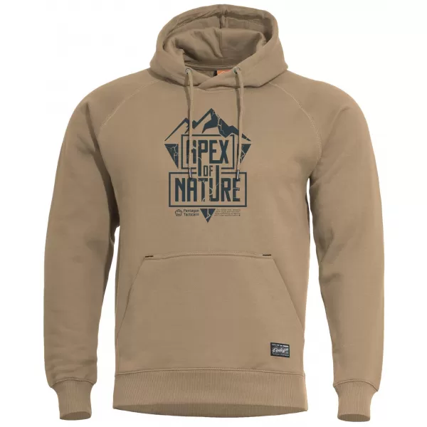  Pulóver PENTAGON PHAETON HOOD SWEATER APEX OF NATURE K09021 BARNA BARNA 