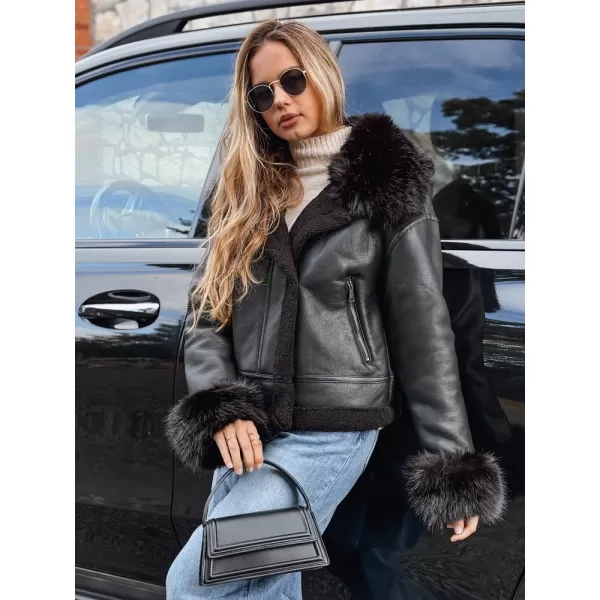  Női kabát DSTREET TY5244 FEKETE 