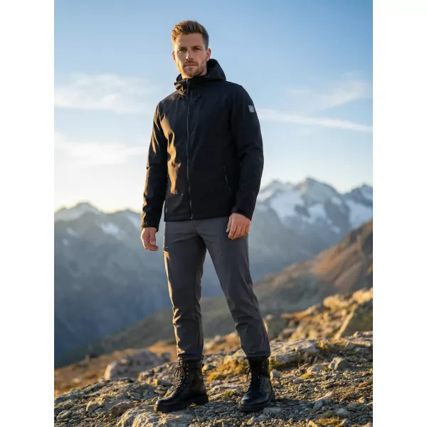  Férfi softshell dzseki ALTISPORT NEWET FEKETE 