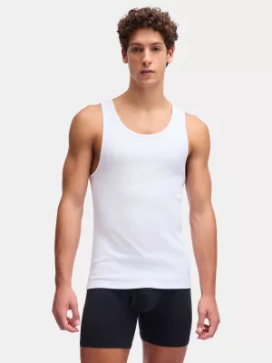 Férfi felső UNDER ARMOUR M UA PERF COTTON TANK-2PK 6007622-100 FEHÉR