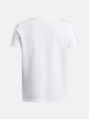 Fiú póló UNDER ARMOUR UA B ICON TAPED SS 6001583-100 FEHÉR