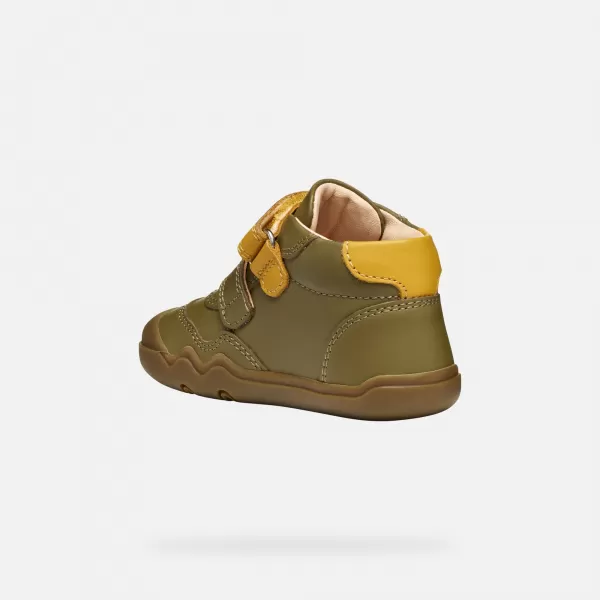  Fiúk mezítláb GEOX STEPPIEUP B565WC00085CE32P KHAKI 