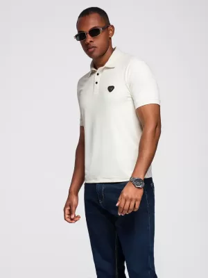 Mens t -phirt gallérral OMBRE OM-POSS-0150 KRÉM