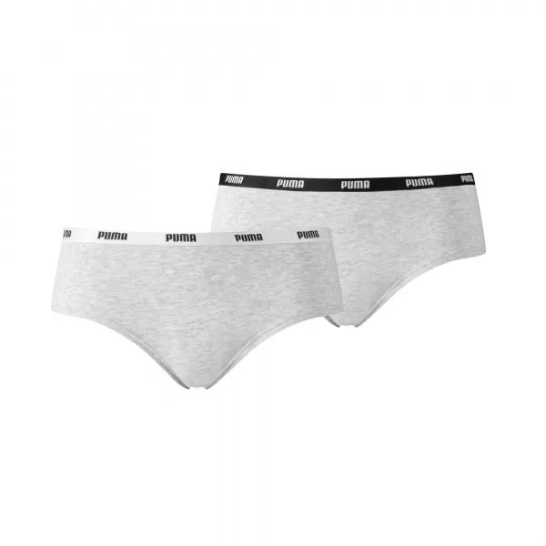  Bugyi PUMA WOMEN HIPSTER 2P PACK 90785205 SZÜRKE/SZÜRKE 