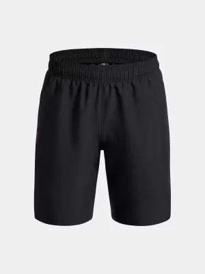 Fiú rövidnadrág UNDER ARMOUR UA TECH WOVEN WORDMARK SHORT 1383341-007 FEKETE